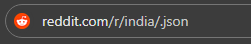 Reddit JSON API Response